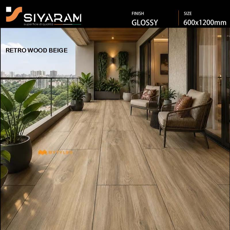 Retro Wood Beige Siyaram