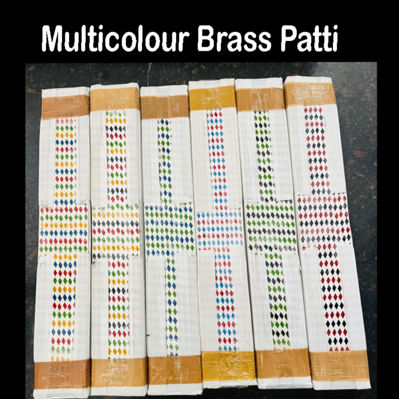 Multicolour Brass Patti